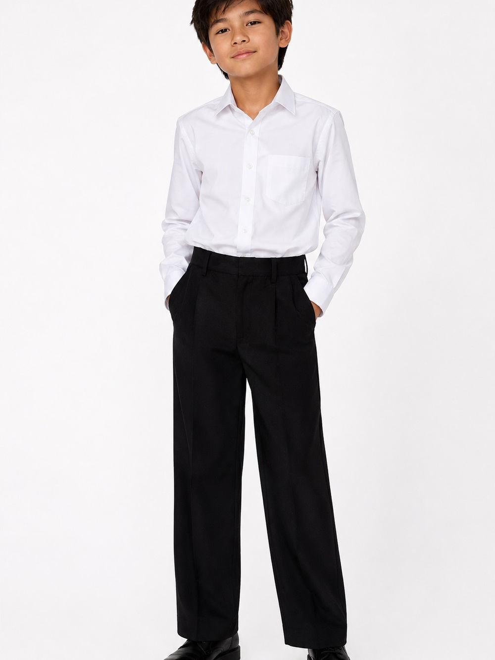 Boys Black Dress Pants Unbranded Waist 29”